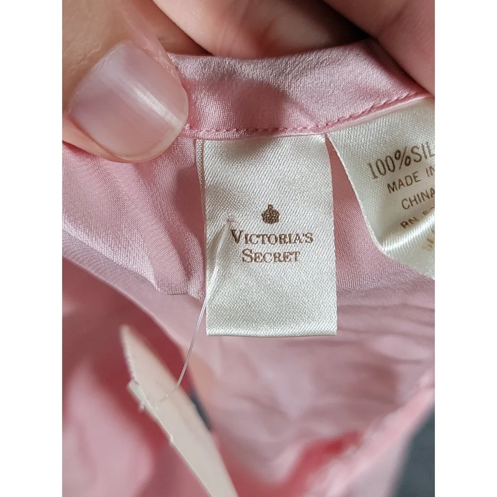 NWT 90s Victoria's Secret Second Skin Satin Panties Hi-Cut Underwear Small Pink